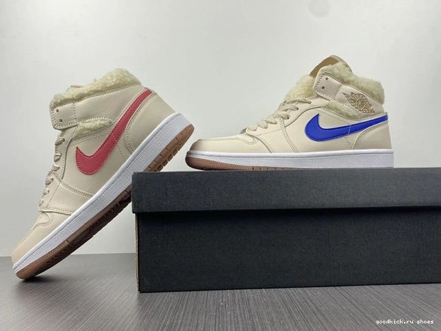 Cheap Pearl Jordan1 Mid Fleece 3701 SunProtective White DO2207- 1027